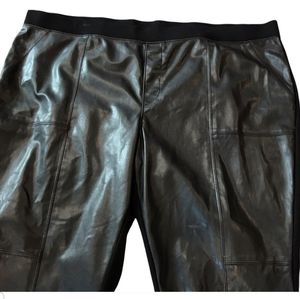 Love & Legend Black Faux Leather Leggings 24